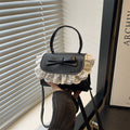 Elegant Ruffled Bow Crossbody Handbag