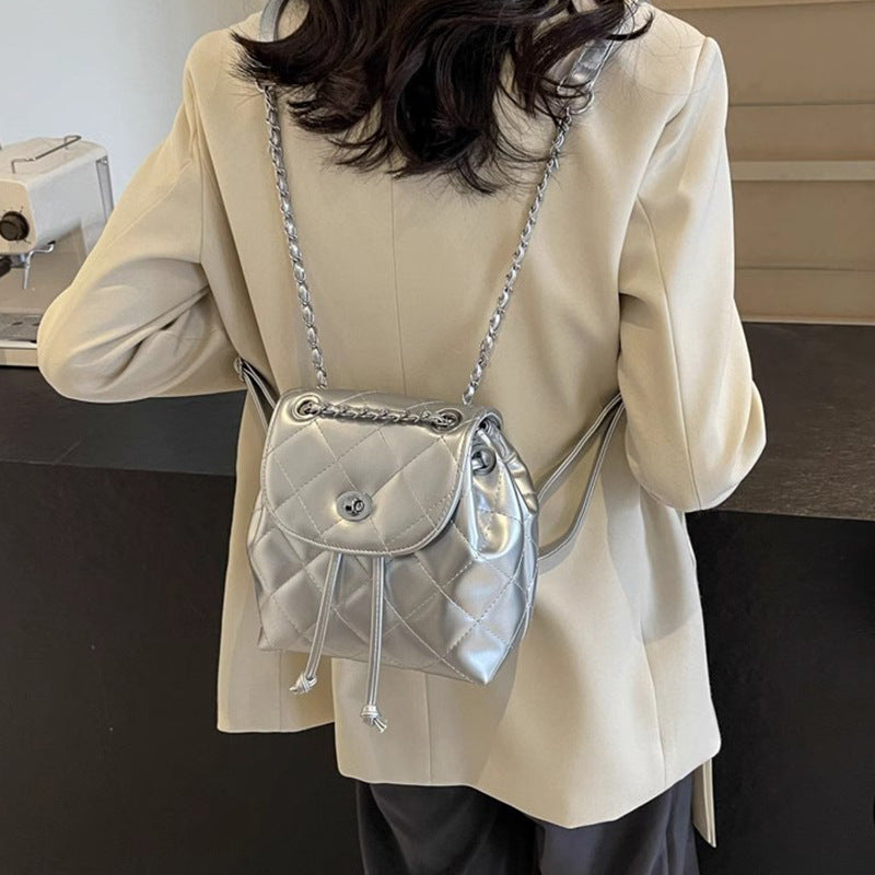 Stylish Quilted Mini Backpack