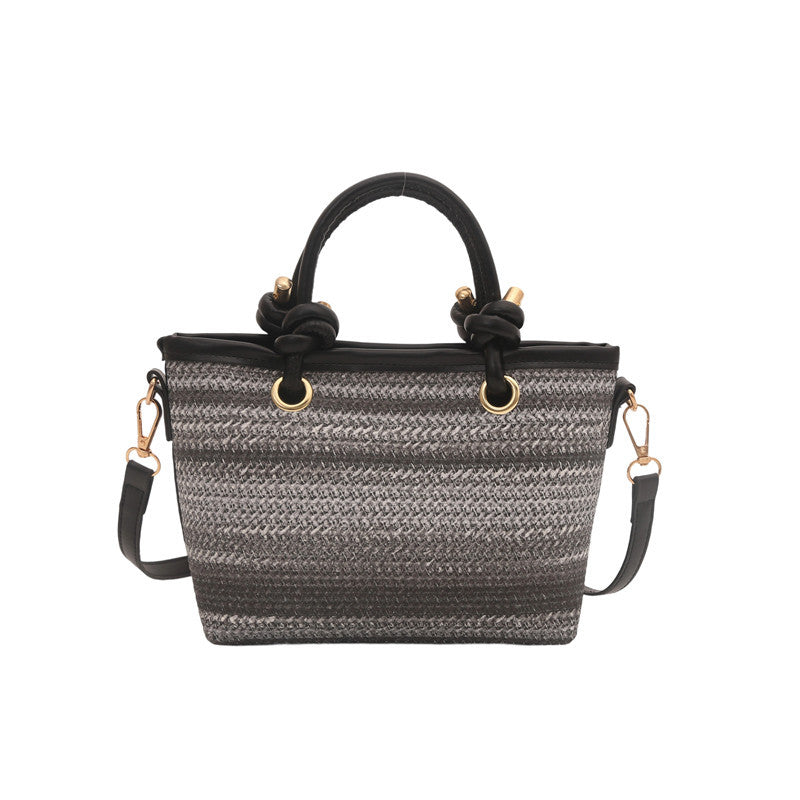 Woven Handheld Tote Bag