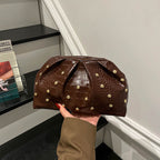 WoElegant Textured Crocodile Pattern Clutch Bag