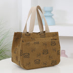 Cute Fun Cartoon Themed Mini Tote Bag