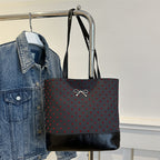 Heart-Embellished Canvas Tote Bag