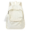 Elegant backpack with glittering stars and practical compartments