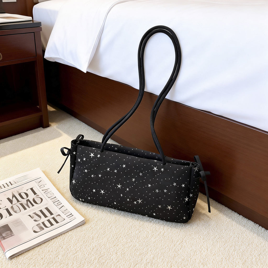 WoStar-Patterned Compact Shoulder Bag