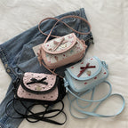 Adorable Bow-Embellished Crossbody Bag