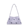 WoChic Embroidered Striped Shoulder Bag
