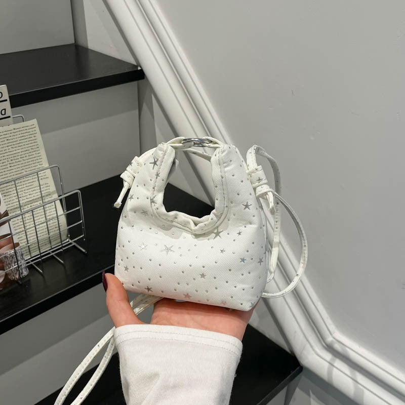 Women's Mini Crossbody Bag with Star Pattern