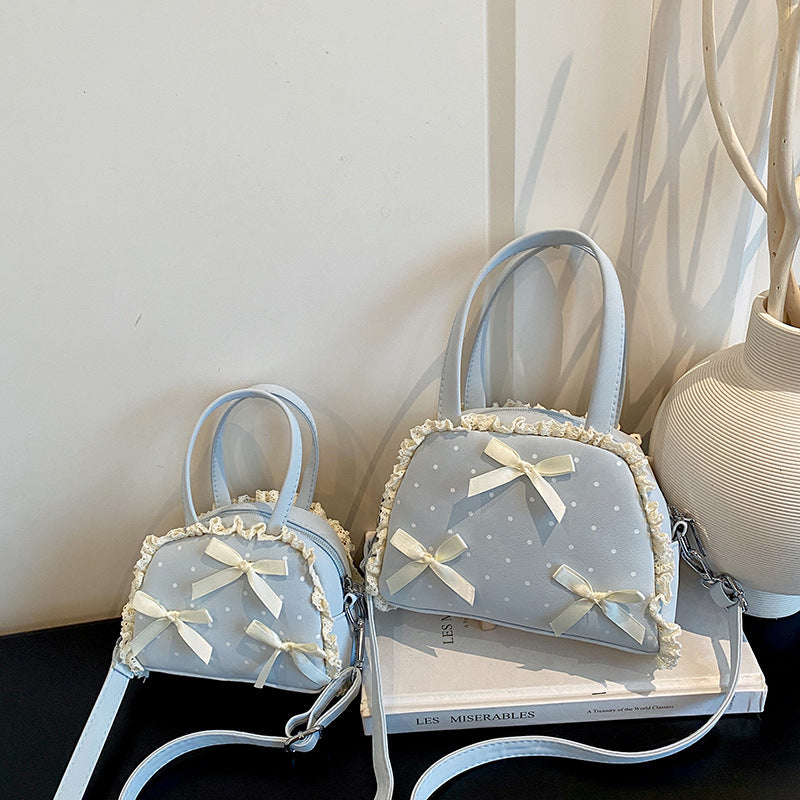 WoCharming Bow-Embellished Everyday Handbag