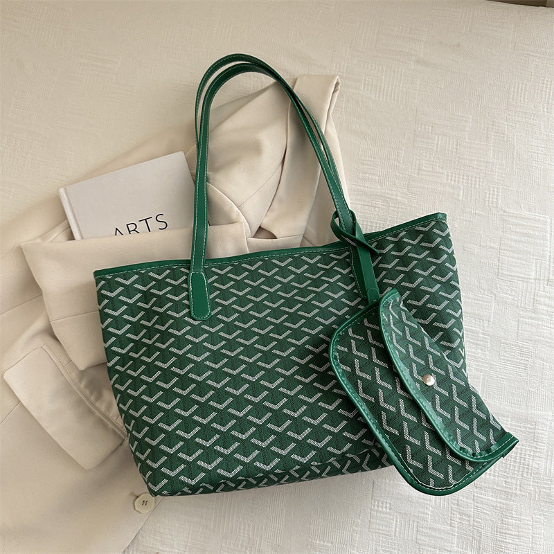 Women's elegant shopping bag with modern pattern-https://detail.1688.com/offer/912566693411.html-Calm Wears-Green-nothing-Calm Wears