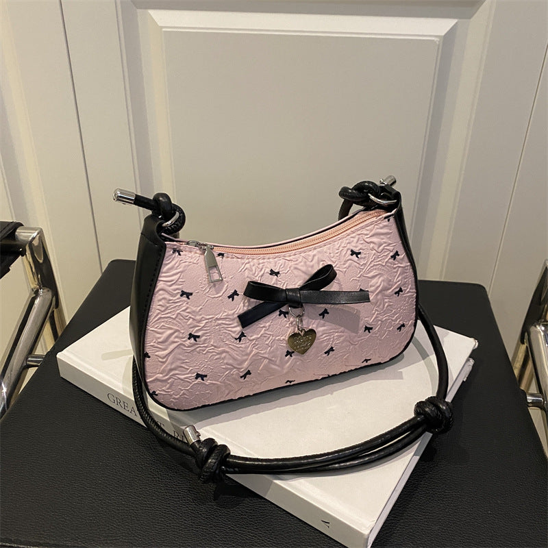 Charming Bow Embellished Handbag