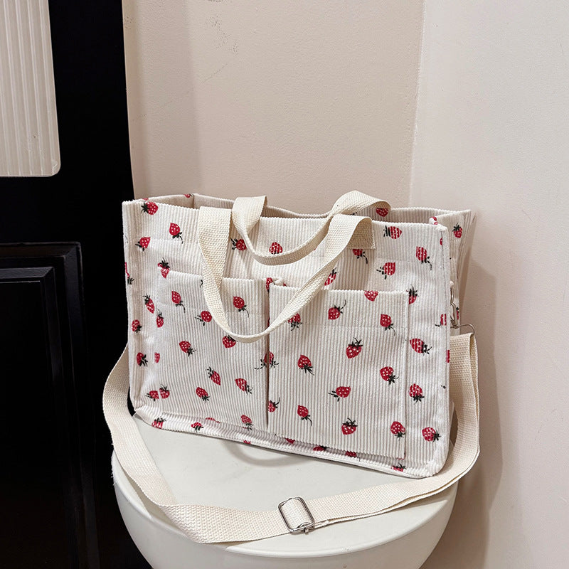 WoPatterned Canvas Tote Bag