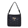 WoElegant Bow-Embellished Mini Crossbody Bag