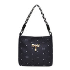 WoElegant Bow-Embellished Mini Crossbody Bag