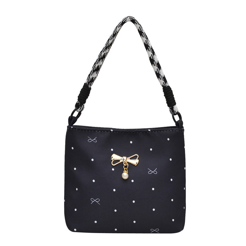 WoElegant Bow-Embellished Mini Crossbody Bag