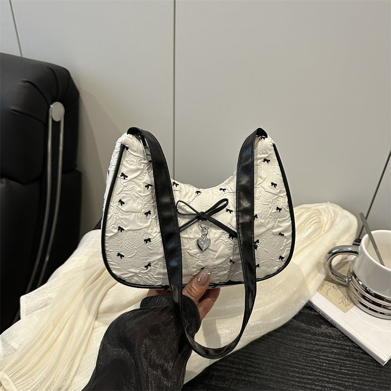 Charming Bow Embellished Handbag