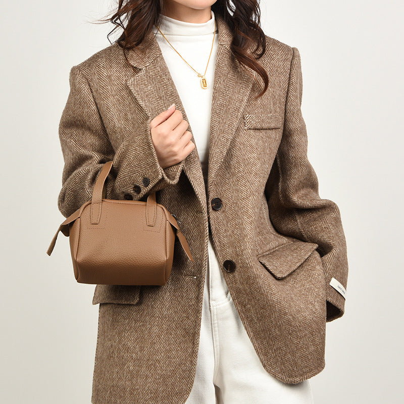 Textured Mini Handheld Bag