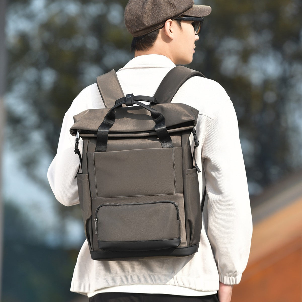 Durable Waterproof Roll-Top Backpack