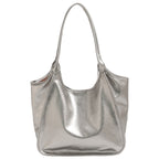 Women’s fashionable tote bag with shiny surface-https://detail.1688.com/offer/973399469469.html-Calm Wears-Silver-nothing-Calm Wears