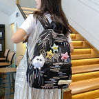 Backpack Made of High-Quality, Colorful Material with Playful Applications