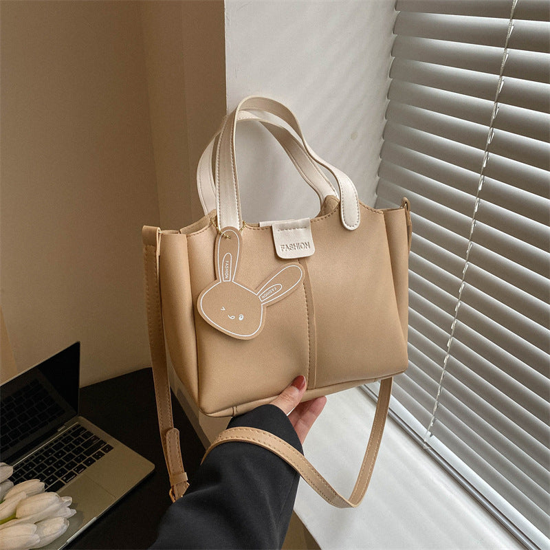 Structured Faux Leather Handbag