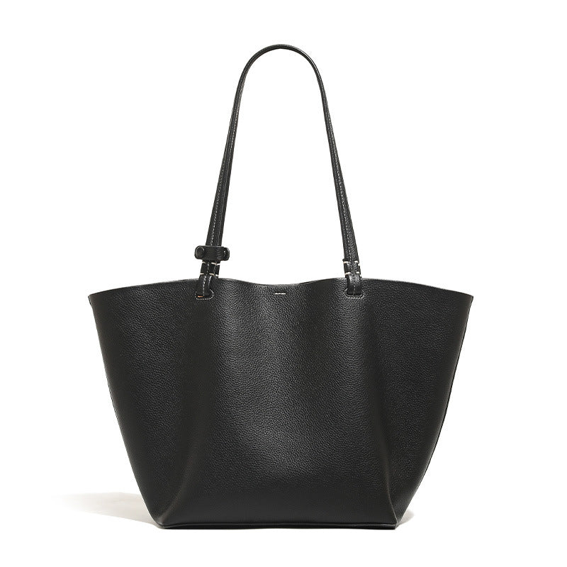 Women's tote bag set made of high-quality synthetic leather with practical mini bag-https://detail.1688.com/offer/1042514359615.html-Calm Wears-Ebony-nothing-Calm Wears