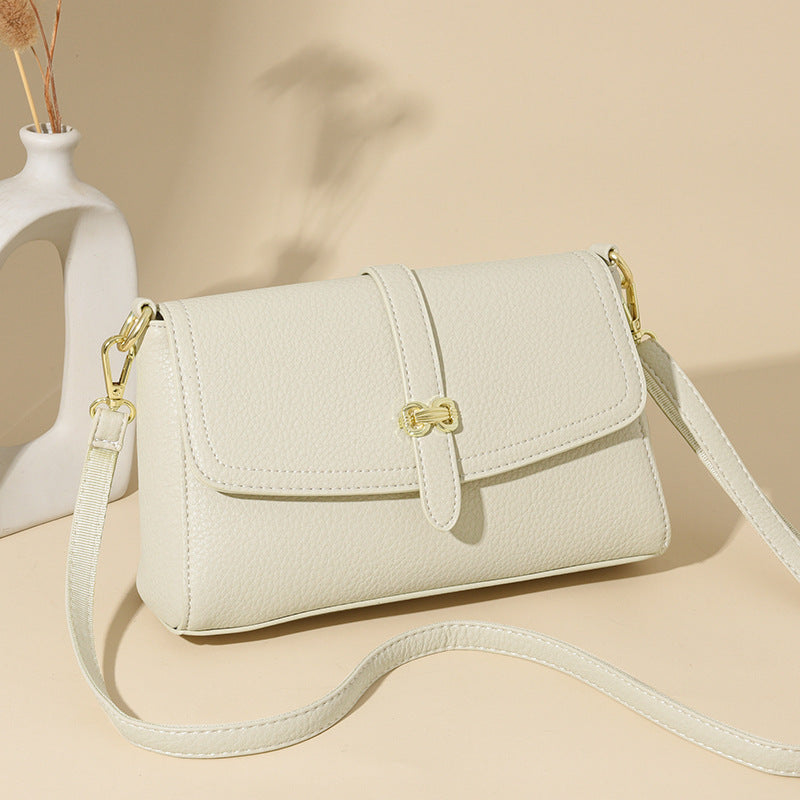 Elegant Faux Leather Crossbody Bag