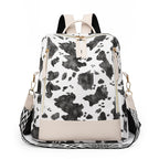 Fashionable Cow Print Backpack