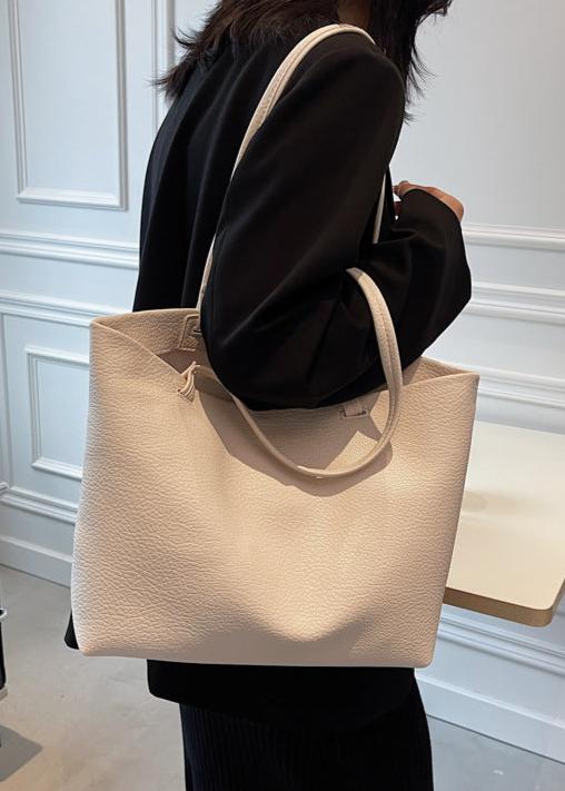 Spacious Women's Shoulder Bag Made of Soft Leather