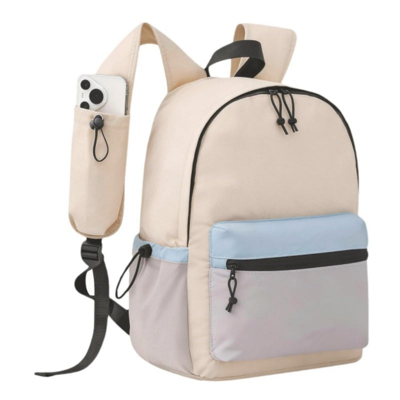 Urban everyday backpack with practical compartments for smartphone and accessories-https://detail.1688.com/offer/1042328269167.html-Calm Wears-Beige-11*6*15 inch-Calm Wears