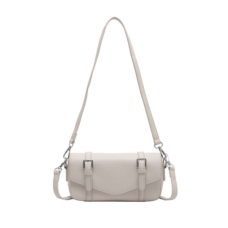 Women's elegant shoulder bag made of textured synthetic leather with adjustable shoulder strap-https://detail.1688.com/offer/1005013698614.html-Calm Wears-White-nothing-Calm Wears