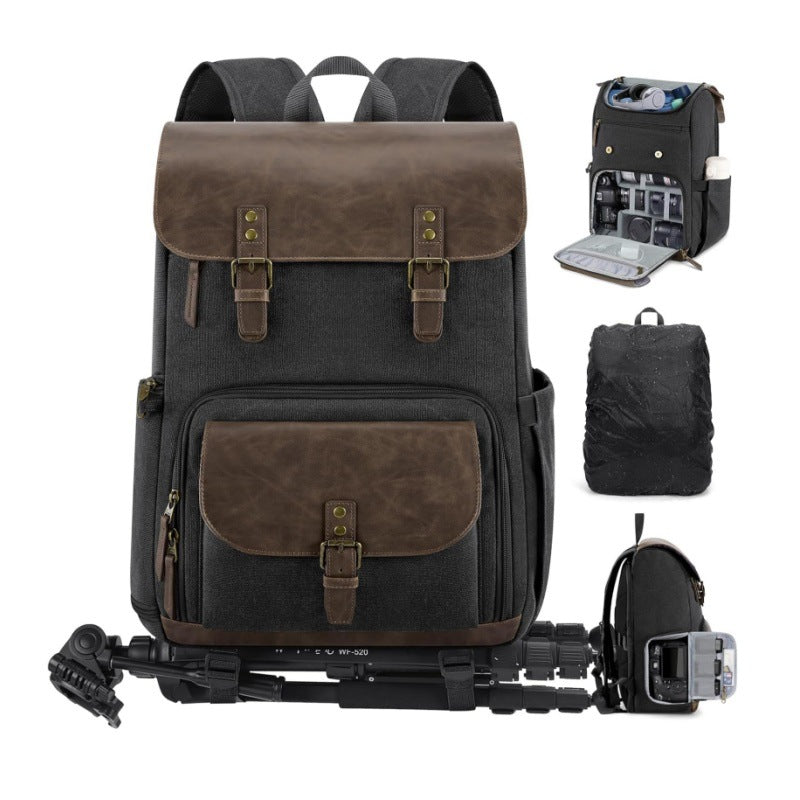 Multifunctional backpack with camera equipment compartments