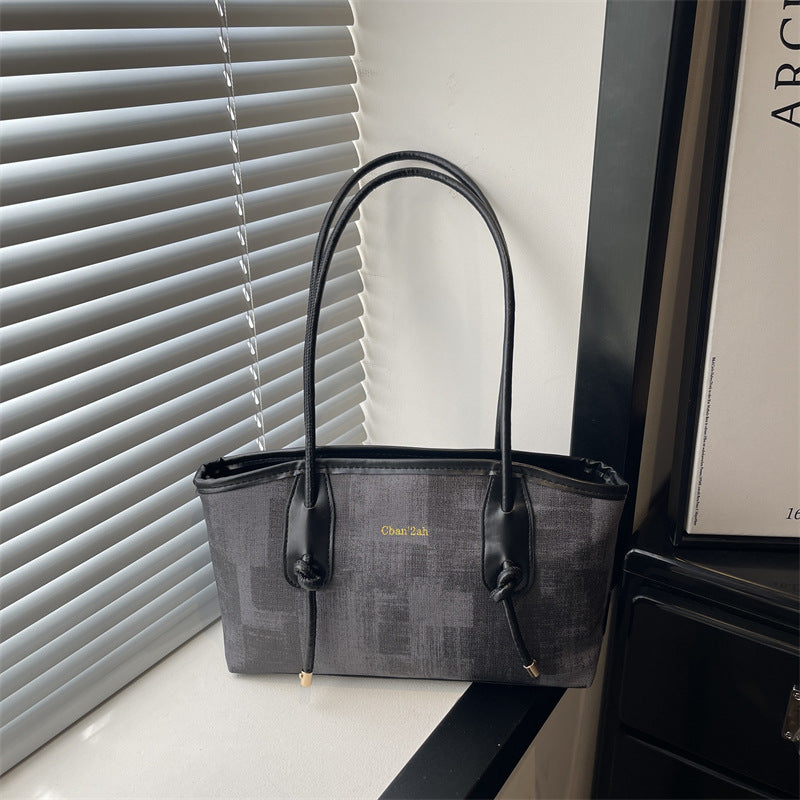 Ladies elegant tote bag with textured material-https://detail.1688.com/offer/1047988079786.html-Calm Wears-Black-nothing-Calm Wears