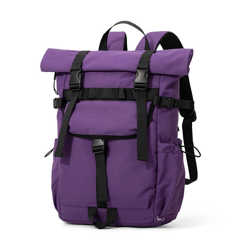Urban Backpack with Flexible Roll Closure and Versatile Compartments