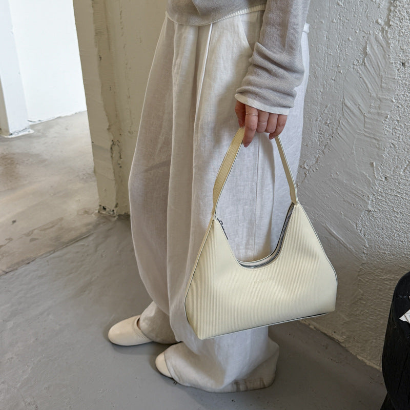 Textured Hobo Shoulder Bag