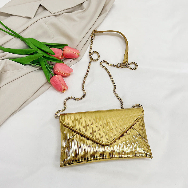 Women's elegant clutch with shiny upper material-https://detail.1688.com/offer/741849679667.html-Calm Wears-Gold-nothing-Calm Wears