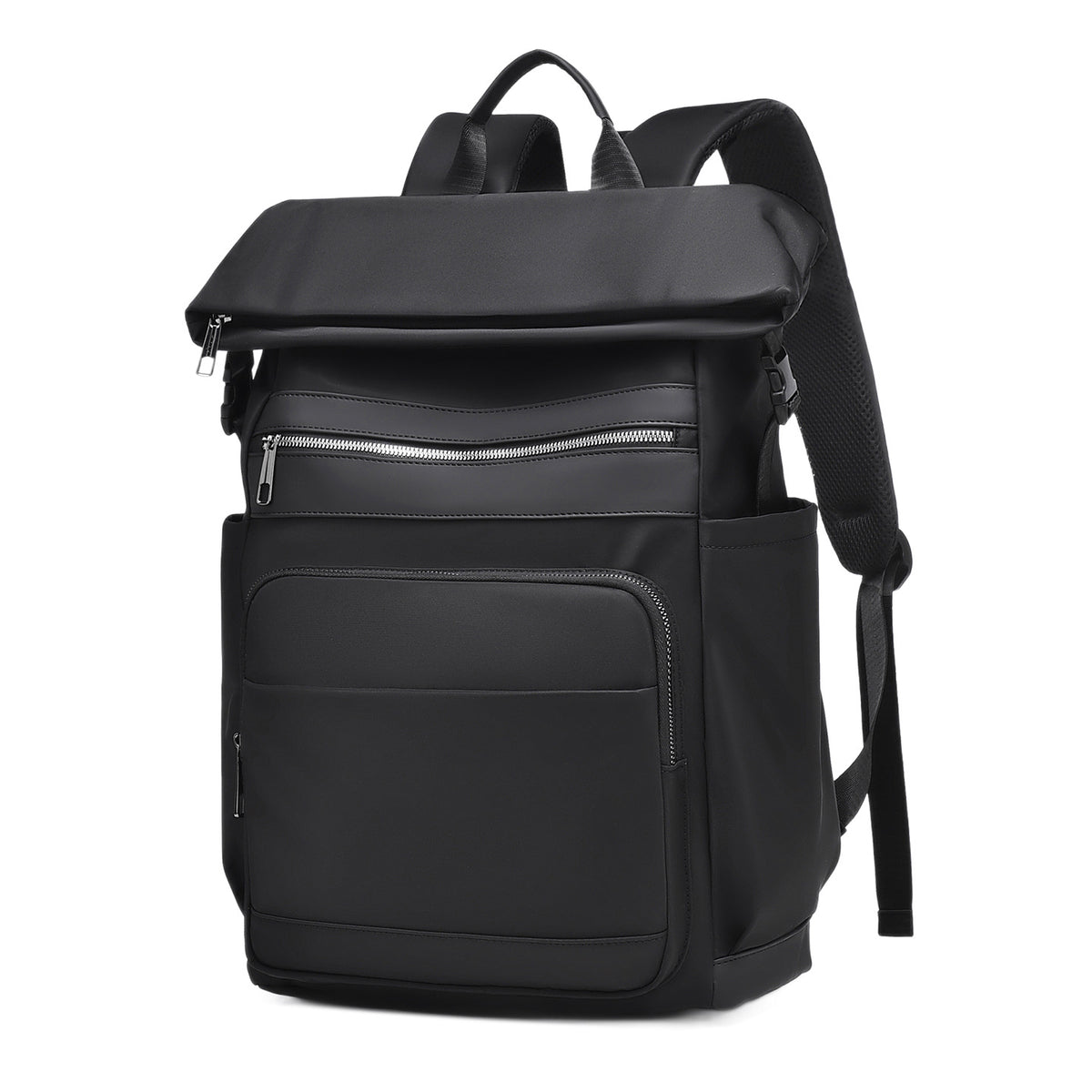 Multi-Functional Roll-Top Backpack with External Pockets Calm Wears