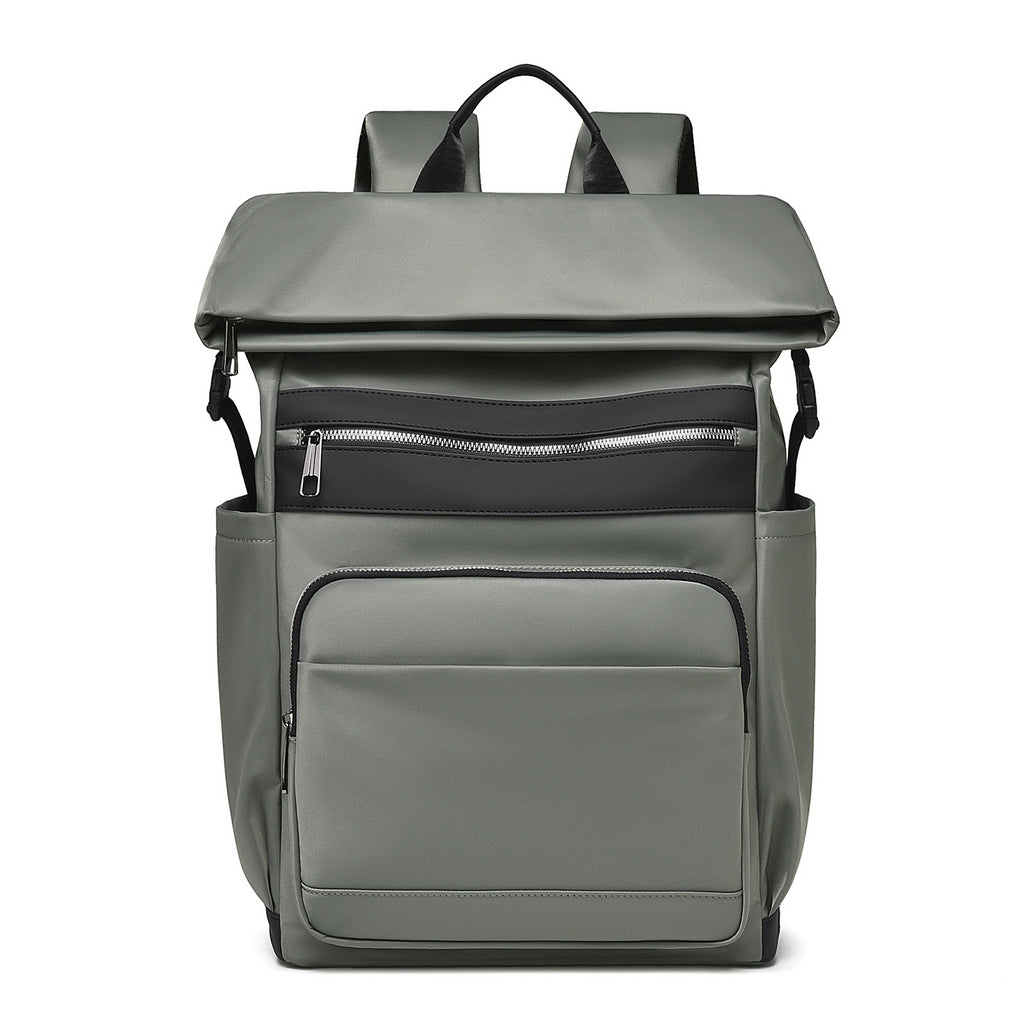 Multi-Functional Roll-Top Backpack with External Pockets Calm Wears
