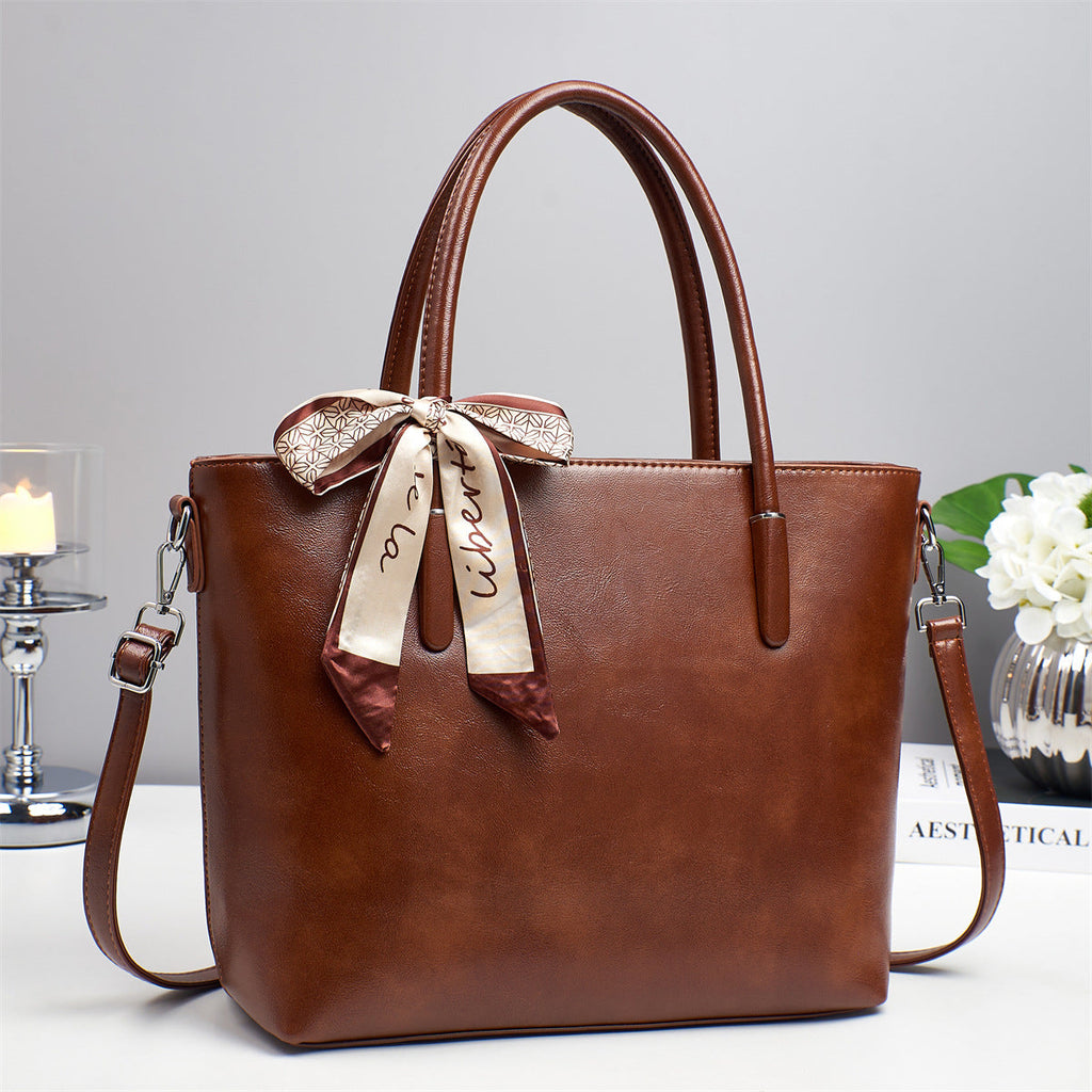 Women's elegant shoulder bag with playful bow accent-https://detail.1688.com/offer/952045067560.html-Calm Wears-Khaki-32-Calm Wears
