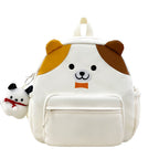 Plush backpack with cute dog design