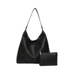 Woven Leather Shoulder Bag