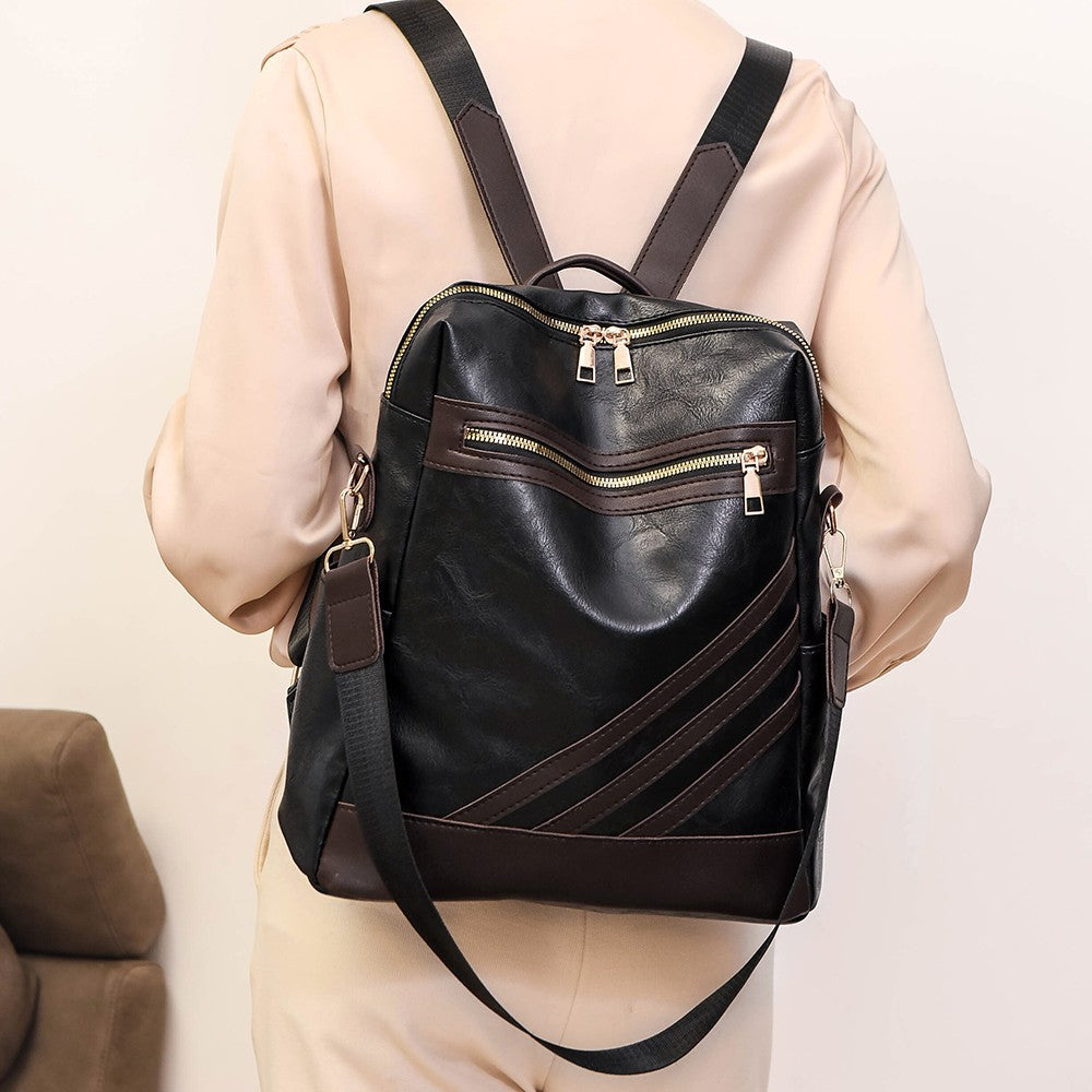 Fashionable Leather Backpack Calm Wears