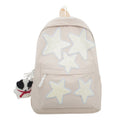 Star-Embroidered Casual Backpack