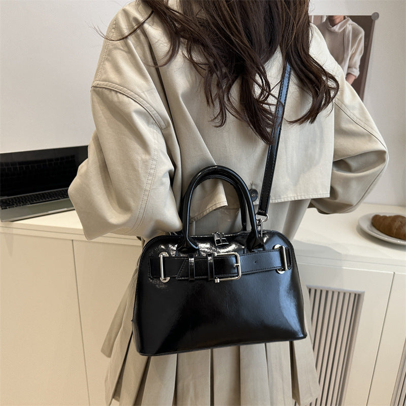 Structured Double Handle Handbag