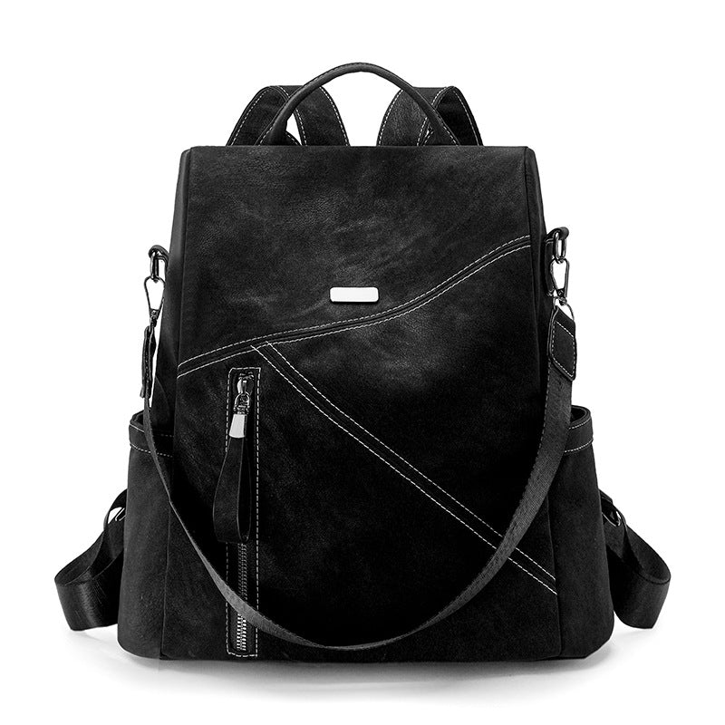 Stylish Multi-Functional Leather Backpack