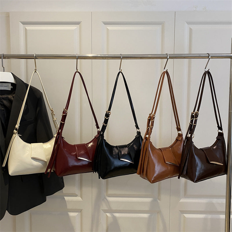 Luxurious Patent Leather Shoulder Bag