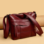 Functional Leather Crossbody Bag