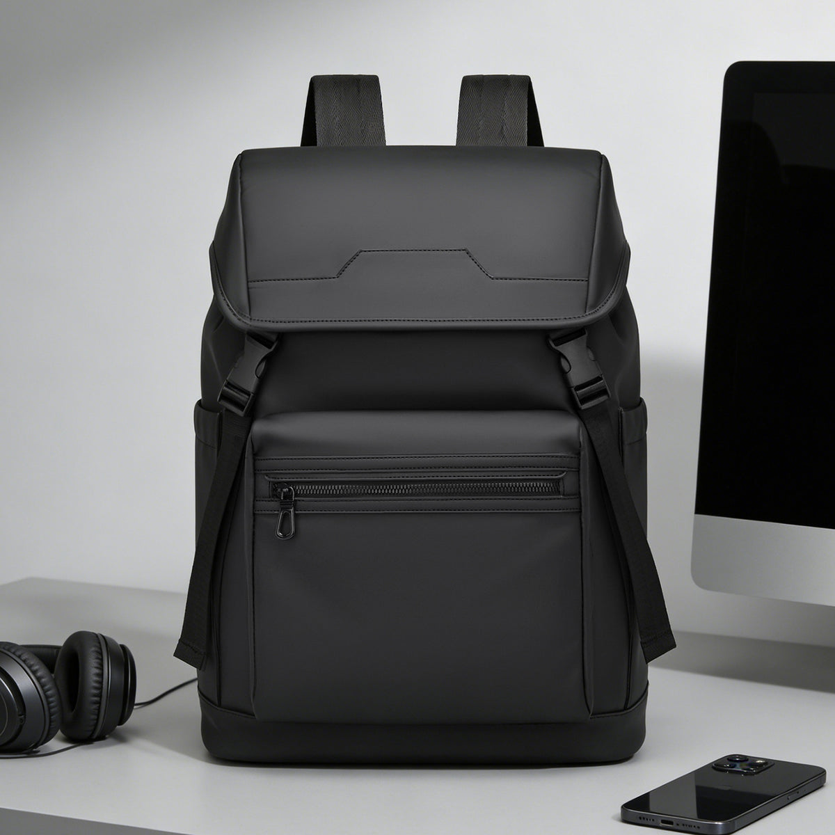 Sleek Dual-Compartment Backpack