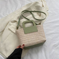 Modern Textured Woven Handheld Bag