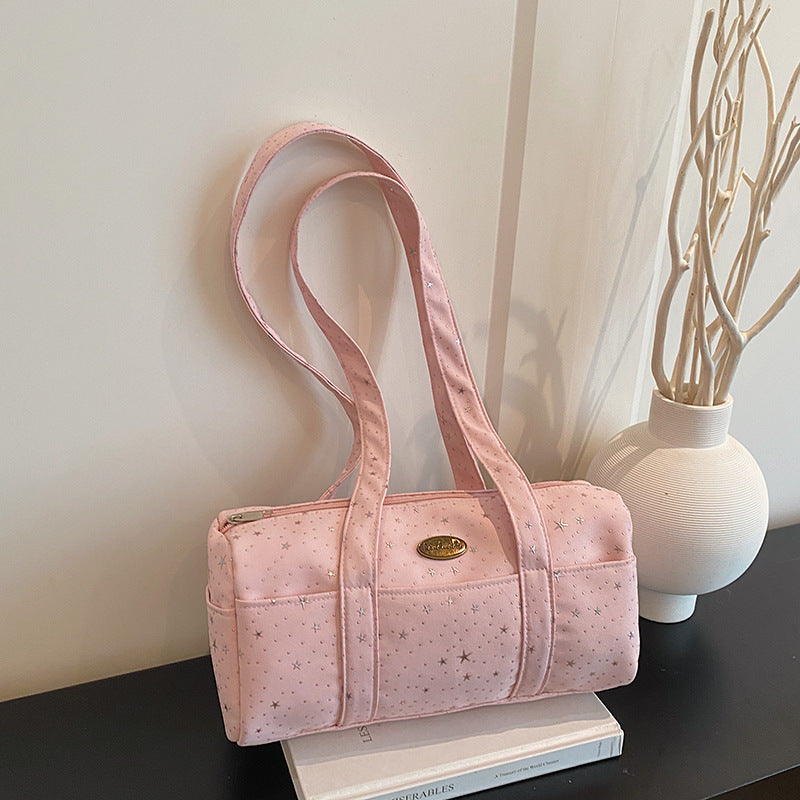 Stylish Star-Embellished Shoulder Bag