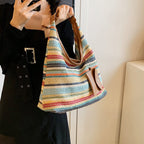 Colorful shoulder bag made of cotton with a practical additional pocket-taschenschmied20260417-Calm Wears-Blue-Calm Wears